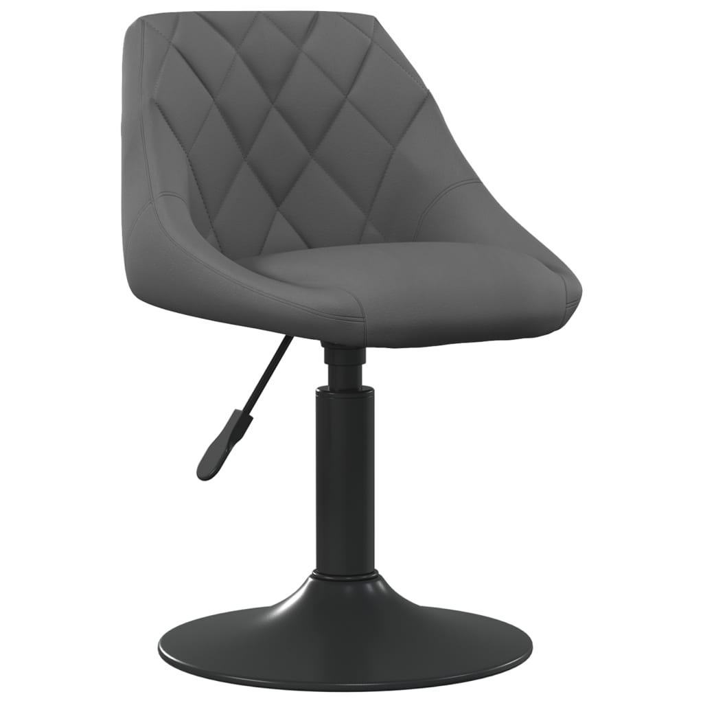 vidaXL Silla de comedor de terciopelo gris oscuro