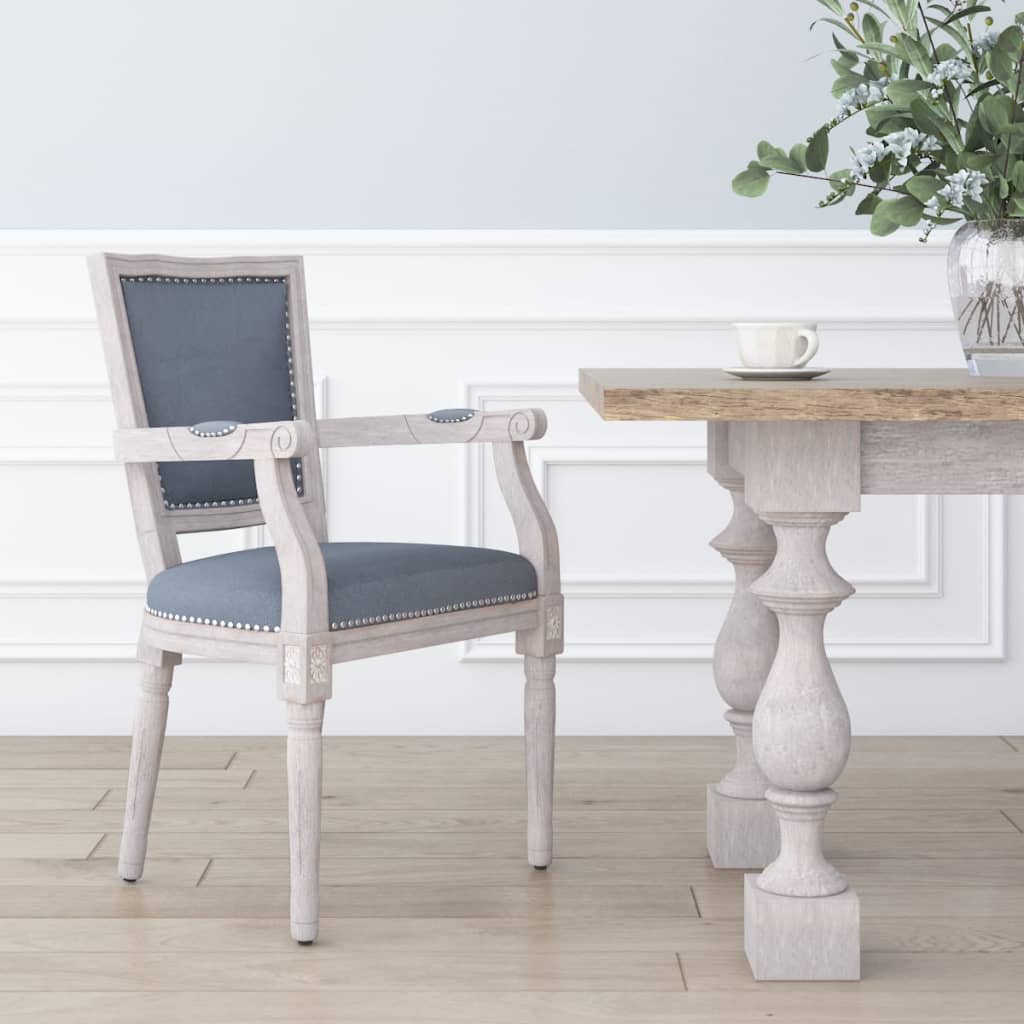 vidaXL Silla de comedor terciopelo gris oscuro