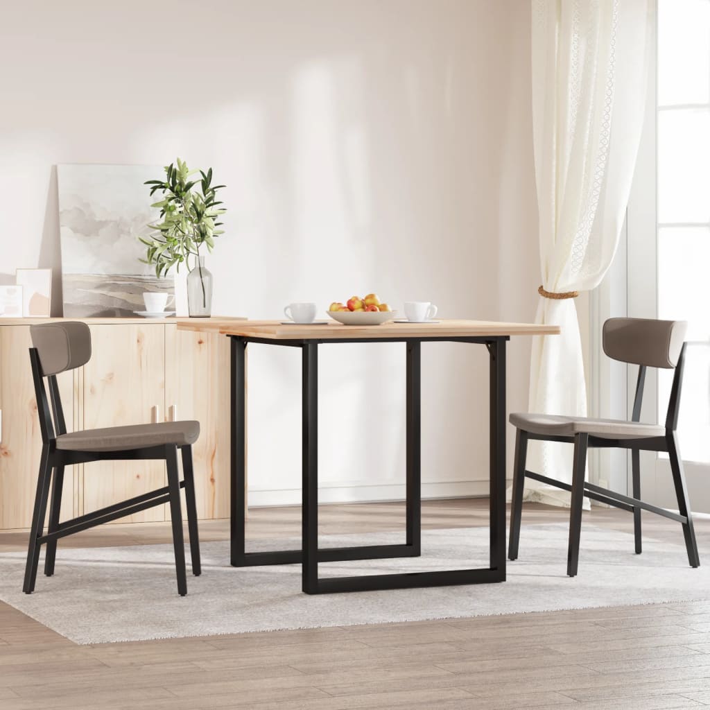 vidaXL Patas de mesa de comedor estructura O hierro fundido 70x70x73cm