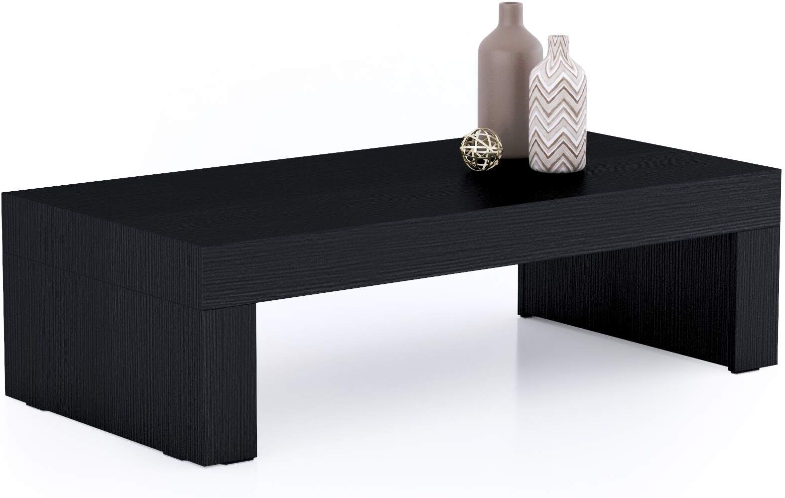 Mobili Fiver Mesa de centro Evolution 120x60, Madera Negra