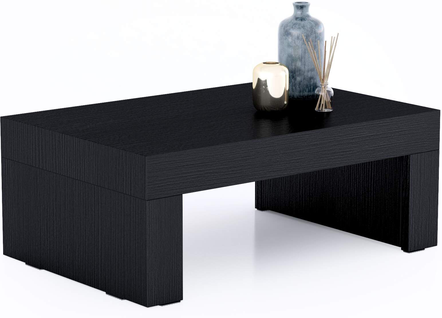 Mobili Fiver Mesa de centro Evolution 90x60, Madera Negra