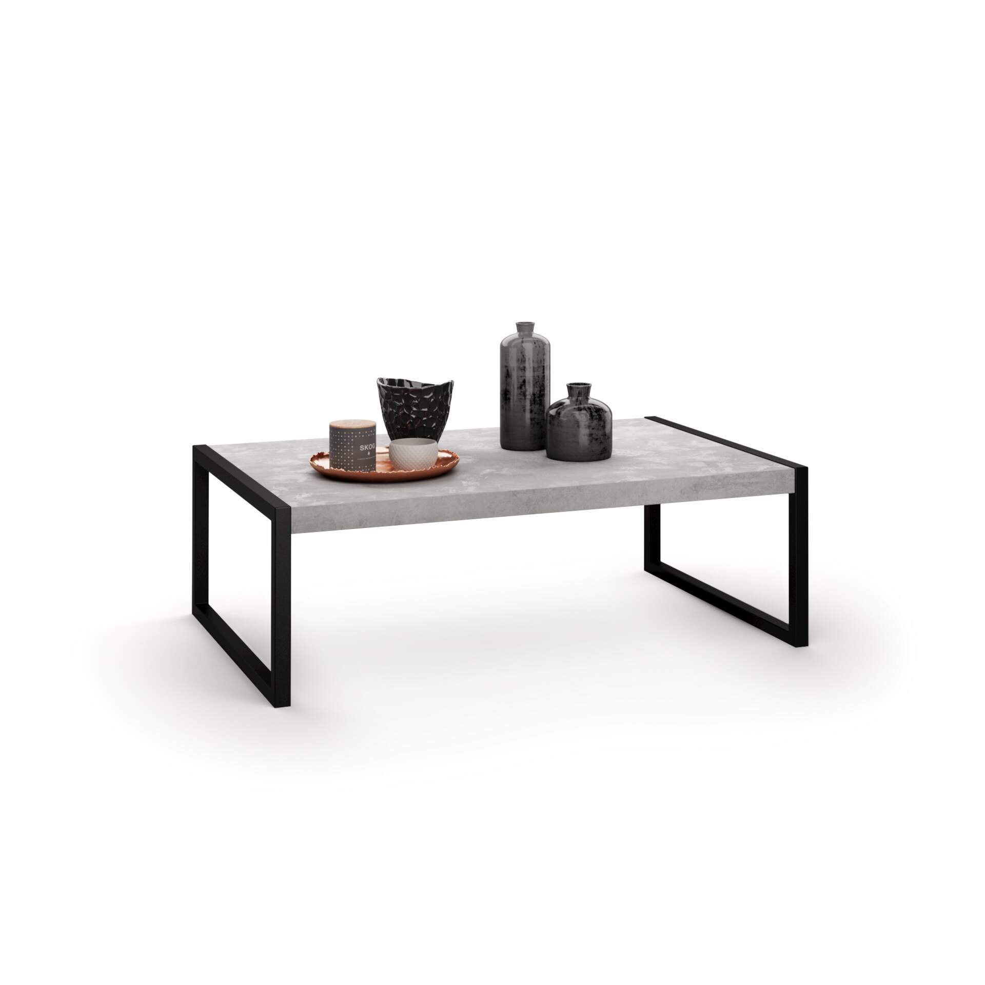 Mobili Fiver Mesa de centro Luxury, color Cemento gris