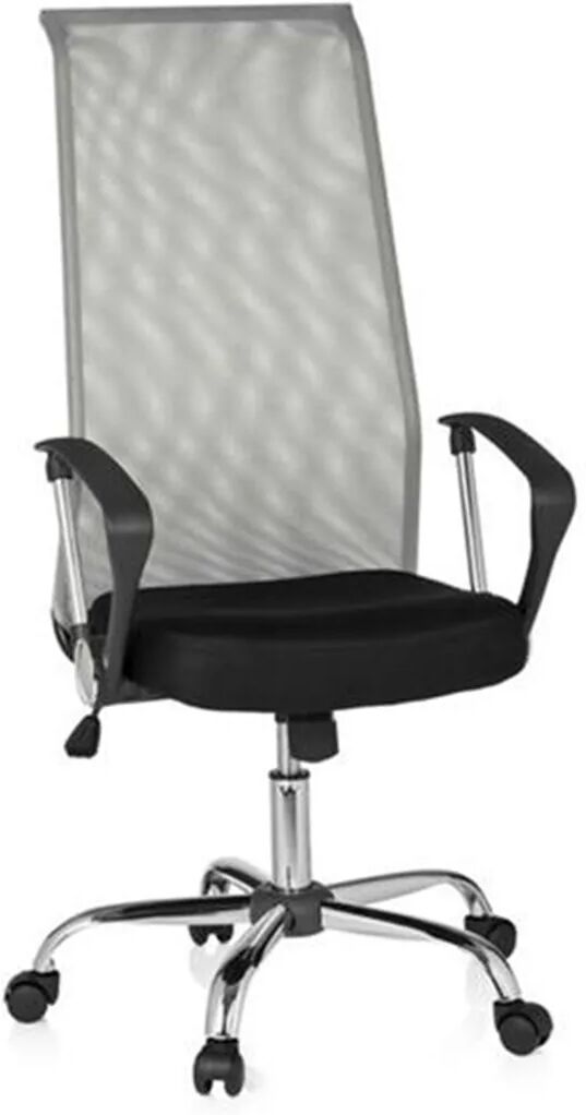 Hjh Silla de oficina KIO 200, 4h, respaldo, negro/gris claro