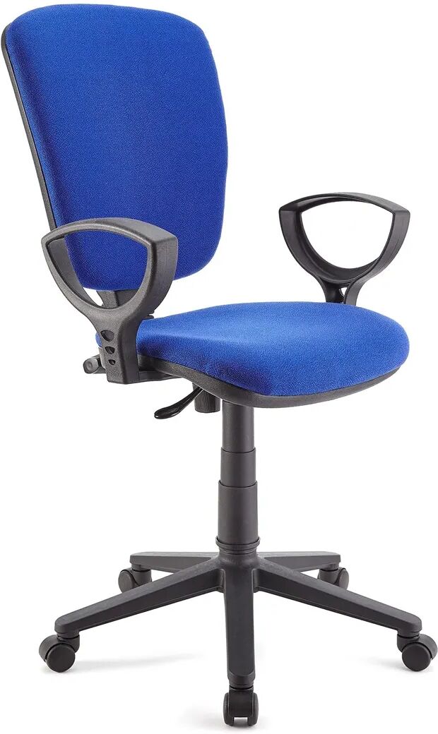 Ofisillas Silla de oficina CALIPSO, respaldo ajustable, en tela azul