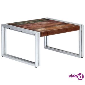 vidaXL Sohvapöytä 60x60x35 cm kierrätetty täyspuu