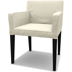 IKEA - Nils Dining Chair with Armrests Cover, Tofu, Cotton - Bemz