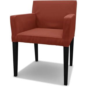 IKEA - Nils Dining Chair with Armrests Cover, Burnt Orange, Cotton - Bemz