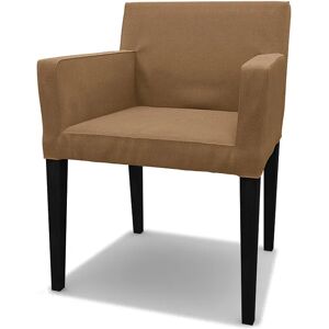 IKEA - Nils Dining Chair with Armrests Cover, Nougat, Linen - Bemz