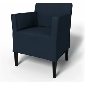 IKEA - Nils Dining Chair with Armrests Cover, Navy Blue, Cotton - Bemz