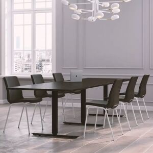 Generic Neuvottelukalusteet 6-10 hengelle – Modul pöydällä ja Ana 4340SR tuoleilla, Koko 10  hengelle (320 cm), Väri Tummanharmaa, Pöydän väri Musta