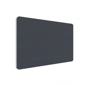 Lintex Edge - pöytäseinäke, Väri Stingray YA311 - Tummanharmaa, Koko L140 x K70 cm, Kantin väri Valkoinen