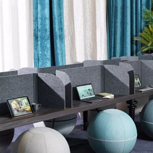Götessons Fold It Basic – pöytäseinäke, Koko leveys: 500 mm, Väri Tummanharmaa, Lisävalinnat Koukulla