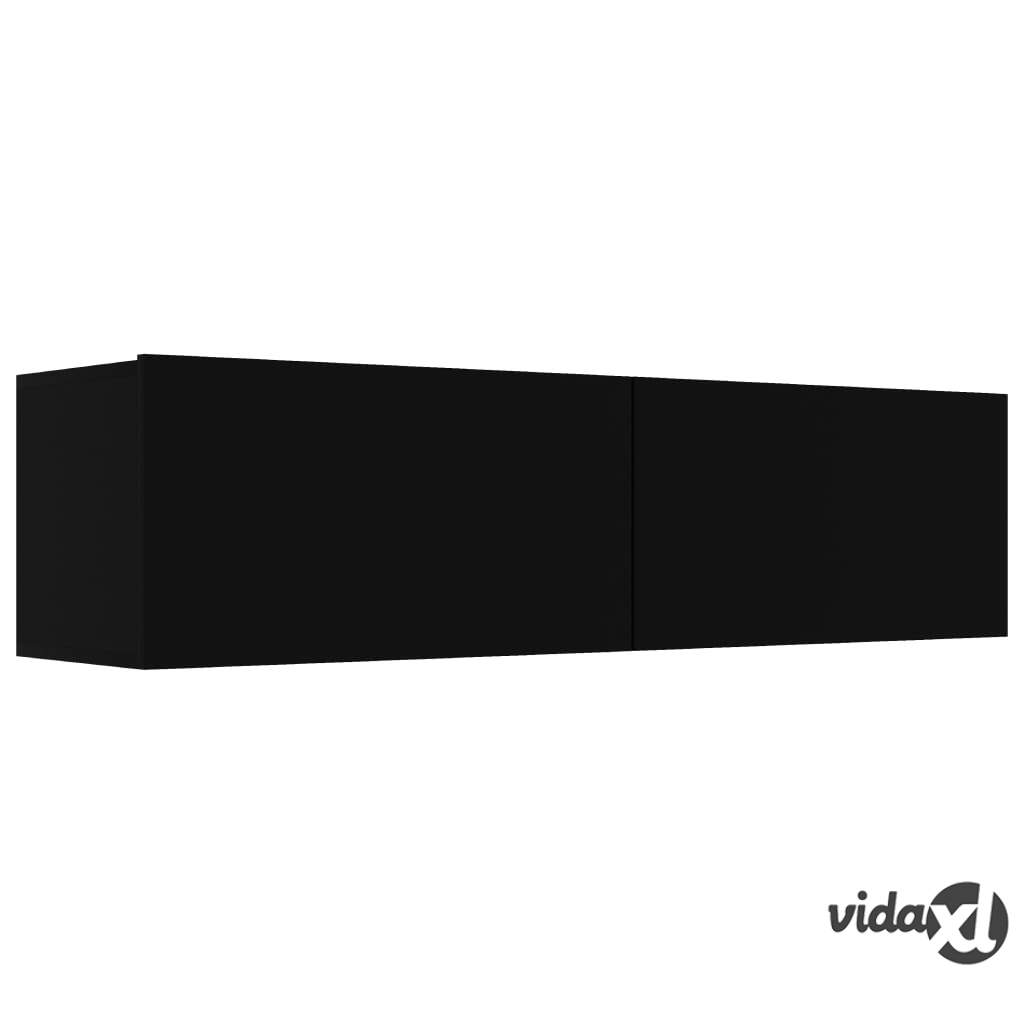 vidaXL TV-taso musta 120x30x30 cm lastulevy