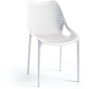 Toscohome Chaise en polypropylène blanc - Bilros