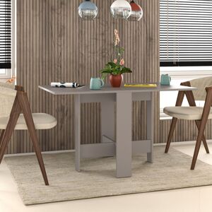 Toscohome Table pliante peu encombrante en bois 130x76 cm couleur moka clair - Artemio