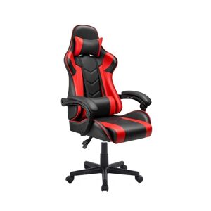 Toscohome Fauteuil de jeu basculant rouge et noir - Katana