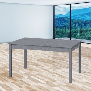 Toscohome Table à rallonge 110x70 cm ciment - Florence