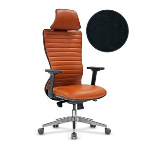 Toscohome Fauteuil de bureau avec accoudoirs réglables et parcours noir - Arya