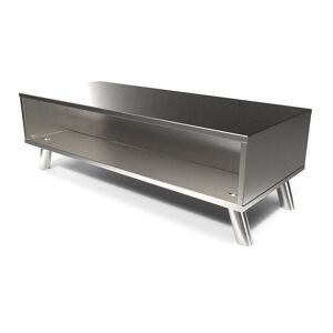 ABC MEUBLES Table basse scandinave bois rectangulaire Viking - - Gris Aluminium - / - Gris Aluminium