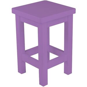 ABC MEUBLES Tabouret droit bois made in France - - Lilas - / - Lilas - Publicité