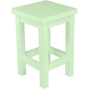 ABC MEUBLES Tabouret droit bois made in France - - Vert Pastel