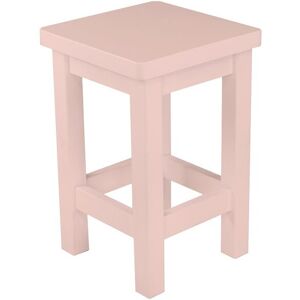 ABC MEUBLES Tabouret droit bois made in France - - Rose Pastel - / - Rose Pastel