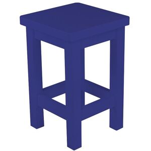 ABC MEUBLES Tabouret droit bois made in France - - Bleu foncé