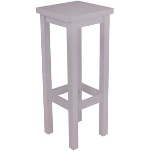 ABC MEUBLES Tabouret de bar droit bois made in France - - Violet Pastel