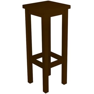 ABC MEUBLES Tabouret de bar droit bois made in France - - Wengé - / - Wengé