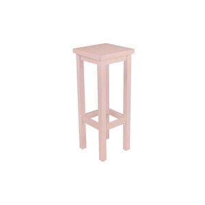 ABC MEUBLES Tabouret de bar droit bois made in France - - Rose Pastel - / - Rose Pastel