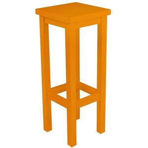 ABC MEUBLES Tabouret de bar droit bois made in France - - Orange - / - Orange