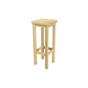 ABC MEUBLES Tabouret de bar droit bois made in France - - Miel