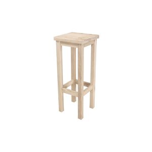 ABC MEUBLES Tabouret de bar droit bois made in France - - Brut - / - Brut - Publicité