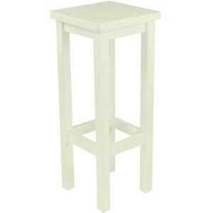 ABC MEUBLES Tabouret de bar droit bois made in France - - Ivoire - / - Ivoire