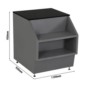 GGM GASTRO - Table de caisse HELSINKI - 1100mm - Granit noir