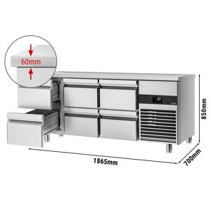 GGM GASTRO - Table réfrigérée PREMIUM - 1860x700mm - 6 tiroirs