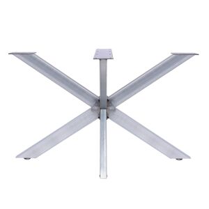 Bc-elec - 407002-N Support pied de table SPIDER en acier vernis 150x78x71 Châssis de table Piétement meuble Pied en croix