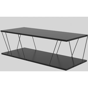 Homitis - Table basse Labranda anthracite/noir - 120x30x50 cm AnthraciteNoir - Publicité