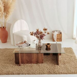 Wooden Art - Table basse Escape marron - 105x30x65 cm Marron - Publicité