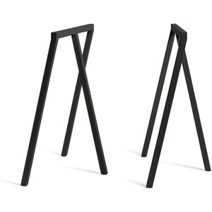 HAY - Loop Chevalets de table Stand Frame High, noir (2 pieces)