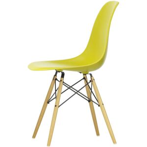 Vitra - Chaise Eames Plastic Side DSW (H 43 cm), erable jauni / moutarde, patins feutre blancs (sols durs)