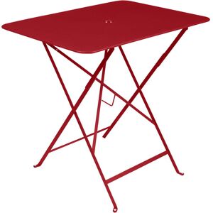 Fermob - Bistro Table pliante, rectangulaire, 77 x 57 cm, rouge coquelicot