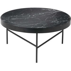 ferm LIVING Table en marbre grand format noir