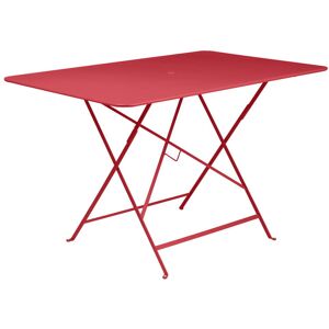 Fermob - Bistro Table pliante, rectangulaire, 117 x 77 cm, rouge coquelicot