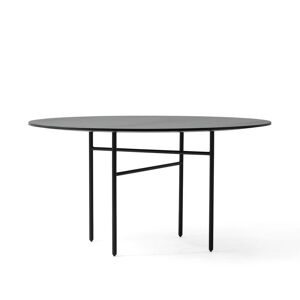 Audo - Snaregade Table, Ø 138 cm, placage chene teinte noir