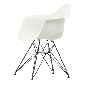 Vitra - Eames Plastic Armchair DAR, basic dark / blanc (patins en feutre basic dark)