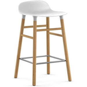 Normann Copenhagen - Form tabouret de bar 65 cm, pietement en chene / blanc