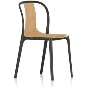 Vitra - Chaise Wood Belle, noir intense / chêne naturel