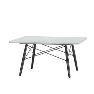 Vitra - Eames Coffee Table, marbre blanc / frene noir, 76 x 76 cm