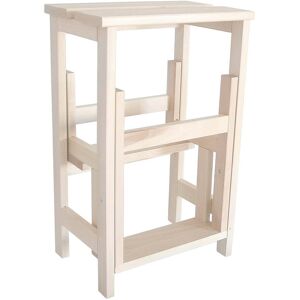 Radius Design - Tabouret escabeau, hetre, blanc